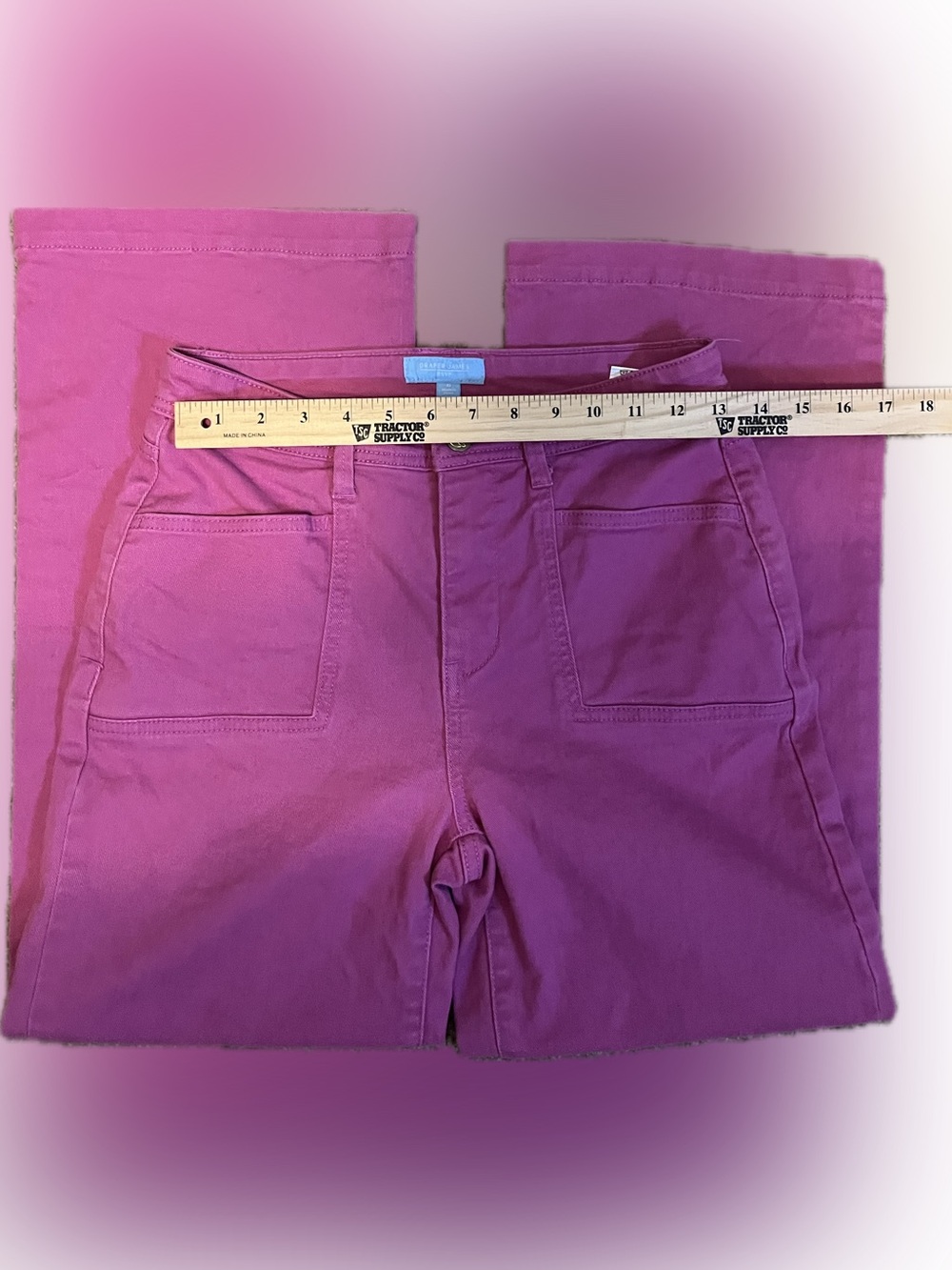 Draper James Slash Pocket Wide Leg Pants size 6 - Picture 10 of 14